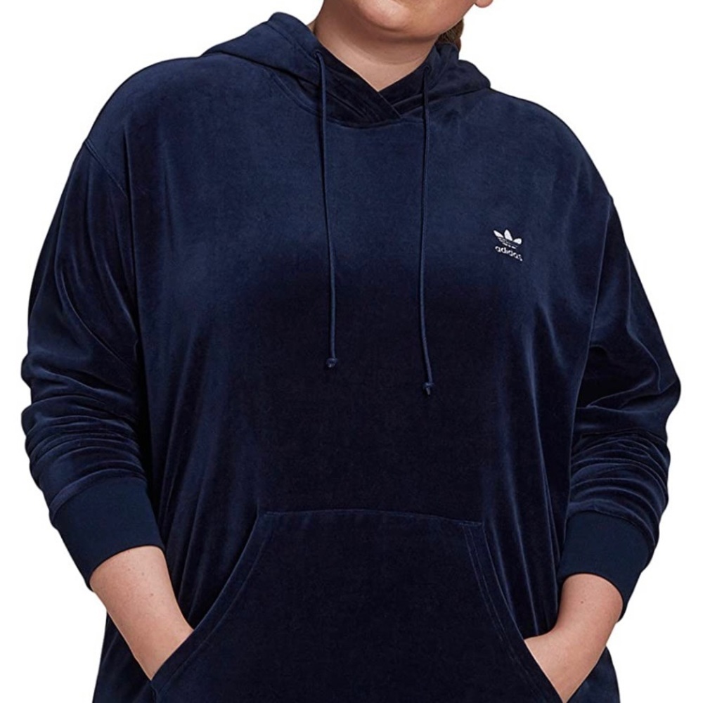 adidas Originals Women's Velour Trefoil Hoodie